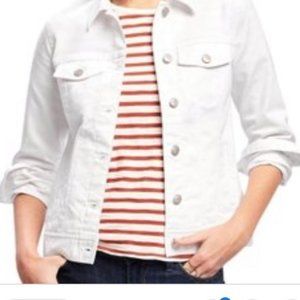 Gap white jean jacket Medium